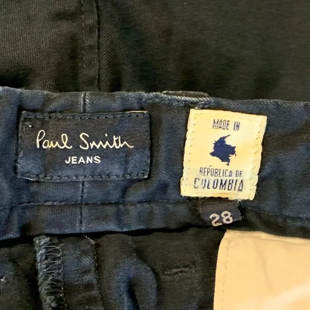 Paul Smith Men's Flat Front Cotton Slash Pocket Chino Slacks Size 28 - Picture 8 of 15